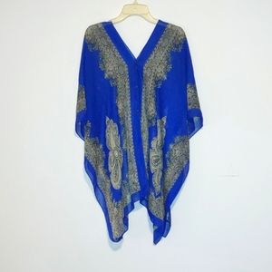 Blue multi use Scarf/shawl